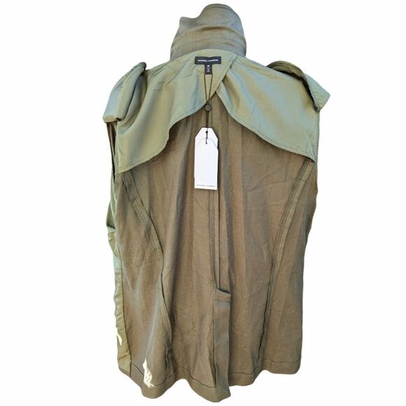 Universal Standard Women's Coastal Linen Blend Two Button Olive Green Blazer NWT - Picture 9 of 11